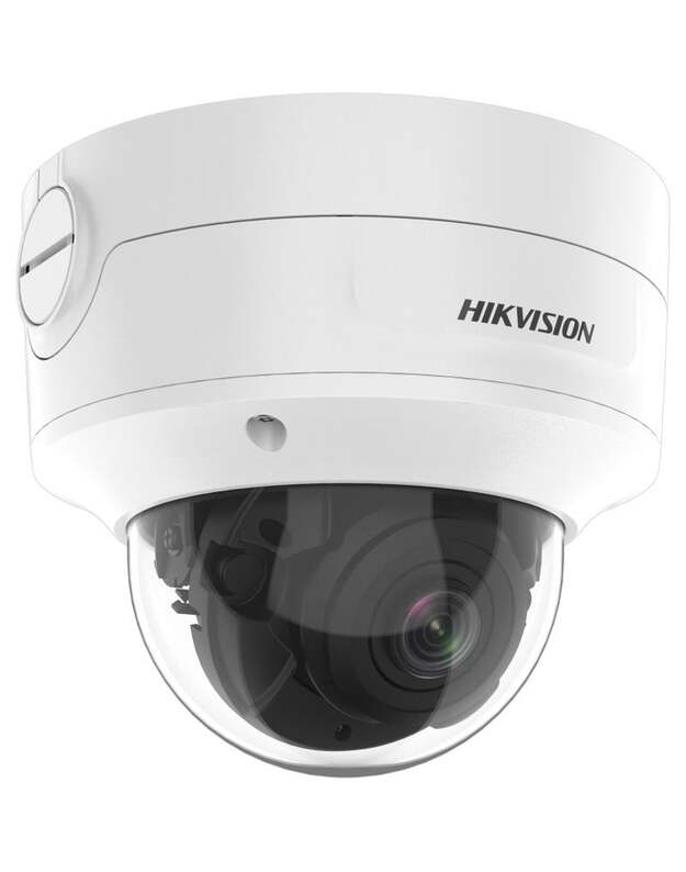 Hikvision dome DS-2CD2746G2HT-IZS F2.8-12 (balta, 4 MP, 40 m. IR, AcuSense, Darkfighter)