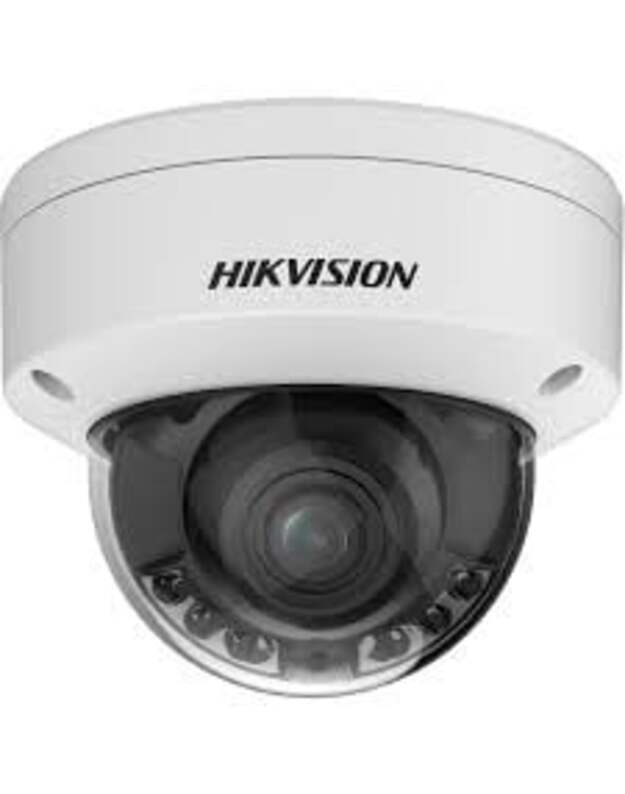 Hikvision dome DS-2CD2787G2T-LZS F2.8-12 (balta, 8 MP, IR, LED iki 40m, ColorVu, Darkfighter)
