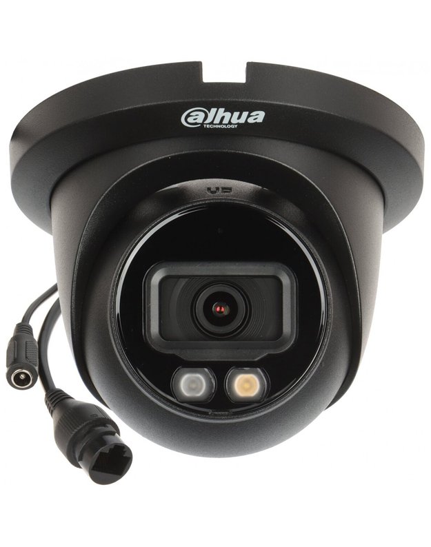 Dahua Dome IPC-HDW2449TM-S-IL-0280B F2.8 (Juoda, 4MP, 95°, IR+LED 30m, IP67, IK10)