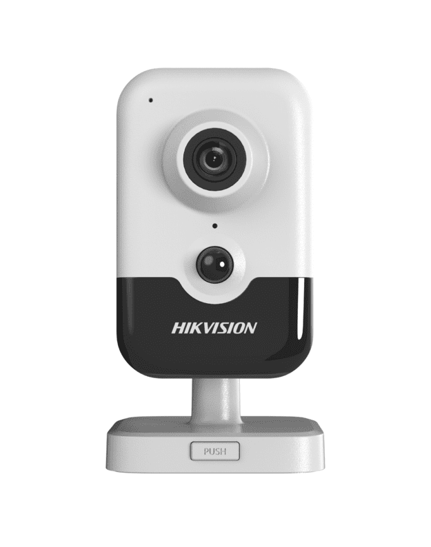 Hikvision fixed cube DS-2CD2446G2-I F2.8 (balta, 4 MP, 10 m. IR, AcuSense)