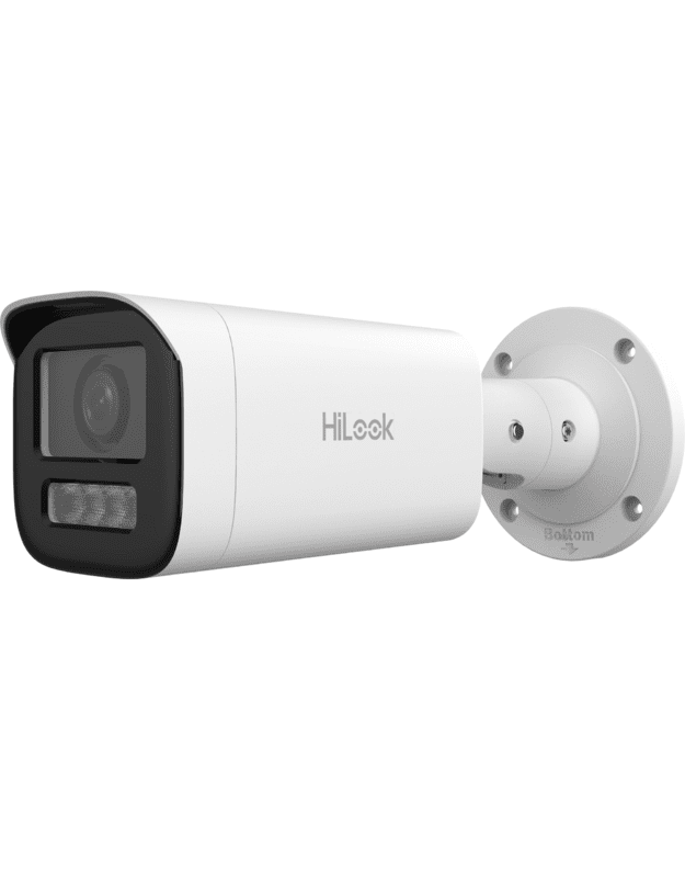 HiLook bullet IPC-B640HA-LZU F2.8-12 (balta, 4 MP, 50 m. IR, 50 m. LED, Hybrid Light)