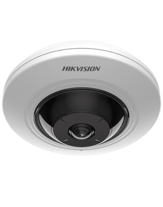 Hikvision fisheye DS-2CD2955G0-ISU (balta, 5 MP, 8 m. IR)