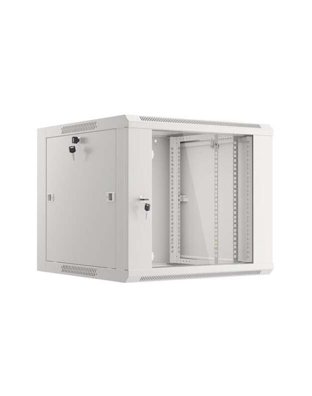 Komutacinė spinta 19   pakabinama 12U 600x450x635 (surinkta)