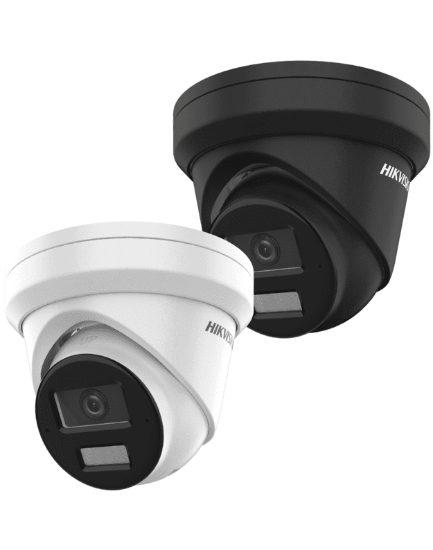 Hikvision dome DS-2CD2383G2-LI2U F2.8 (juoda, 8 MP, 30 m IR+LED, AcuSense)