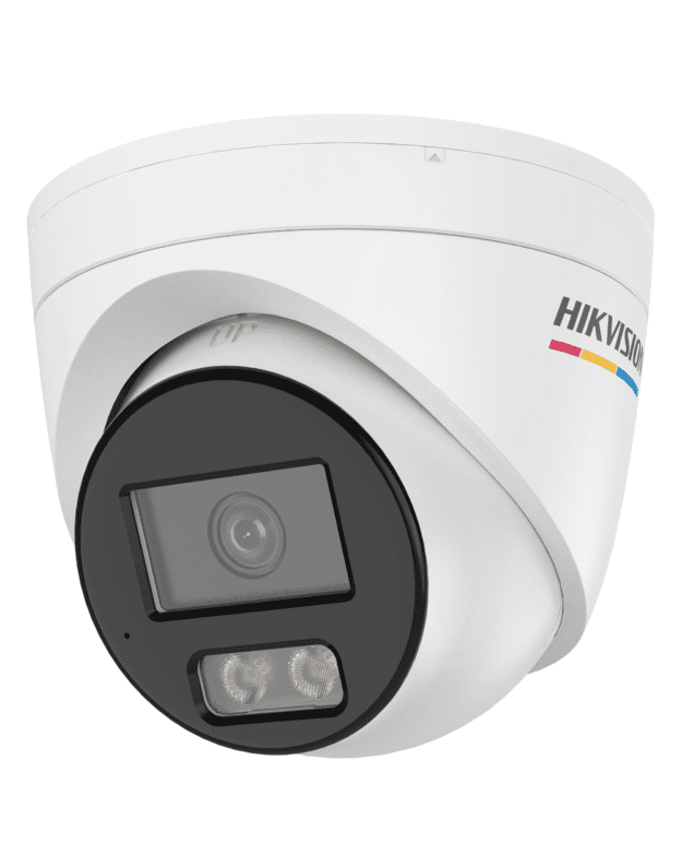 Hikvision dome DS-2CD1347G3H-LIU F2.8 (balta, 4 MP, ColorVu, 30 m. IR, 30 m. LED, Hybrid light, PoE)