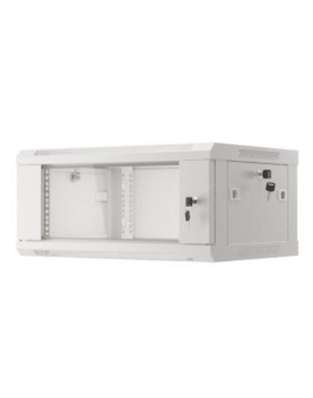 Komutacinė spinta 19   pakabinama 6U 600x600x368mm (pilka, nesurinkta, IP20) ASP2-6606