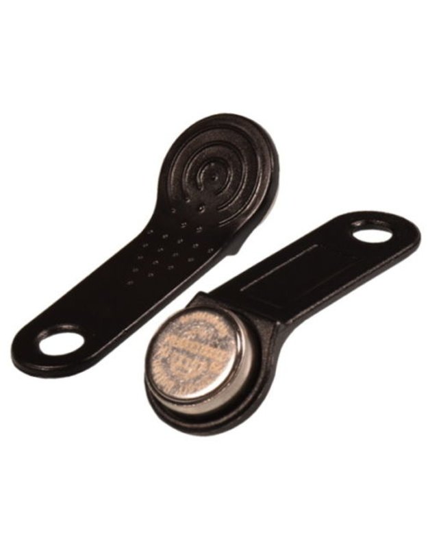 Juodas dallas raktas iButton DS1990A-F5 su laikikliu