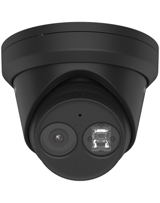 Hikvision dome DS-2CD2343G2-IU F2.8 (juoda, 4 MP, 30 m. IR, AcuSense)