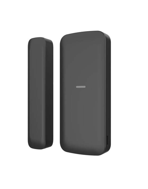 Hikvision plonas belaidis magnetinis jutiklis DS-PDMCS-EG2-WE(B) AX PRO (Juodas)