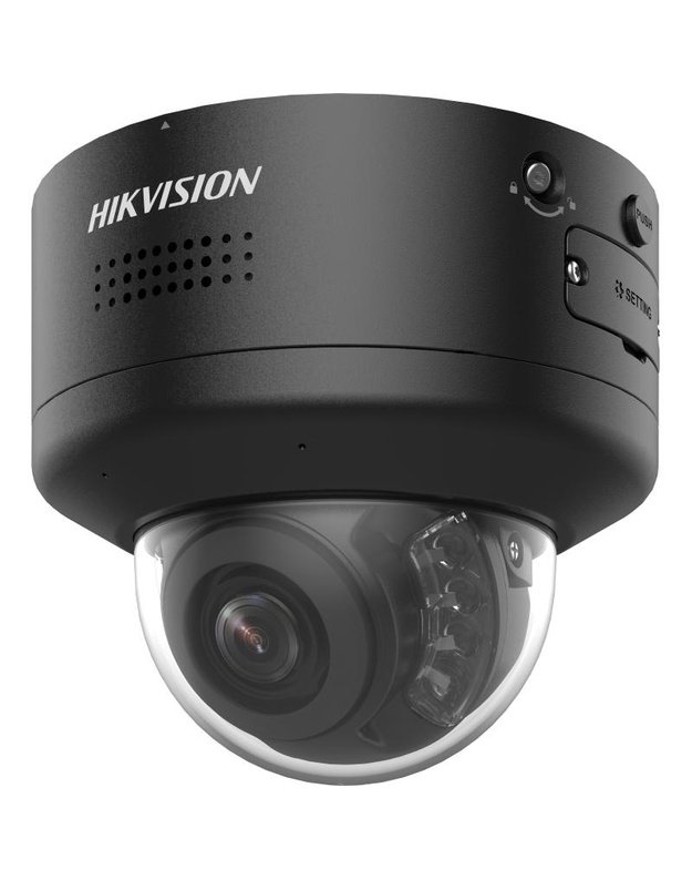 Hikvision dome DS-2CD2747G2H-LIPTRZS2U/SL F2.8-12 (Juoda, 4 MP, 40 m. IR, ColorVu)