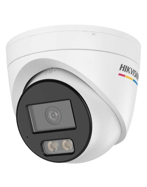 Hikvision dome DS-2CD1347G3H-LIU F2.8 (balta, 4 MP, ColorVu, 30 m. IR, 30 m. LED, Hybrid light, PoE)