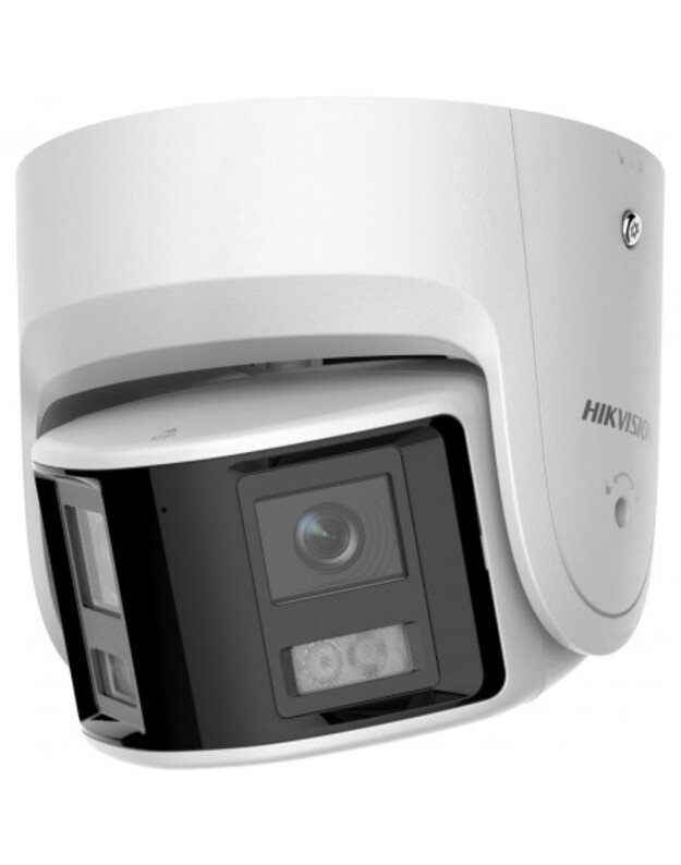 Hikvision dome DS-2CD2347G2P-LSU/SL(C) F2.8 (balta, 4 MP, 30 m. LED  ColorVu, panoraminė 180&deg;)