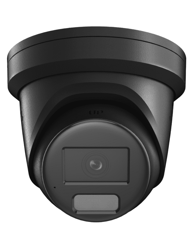 Hikvision dome DS-2CD2387G2H-LISU/SL F2.8 (juoda, 8 MP, 30m. IR  30 m. LED, Hybrid Light)