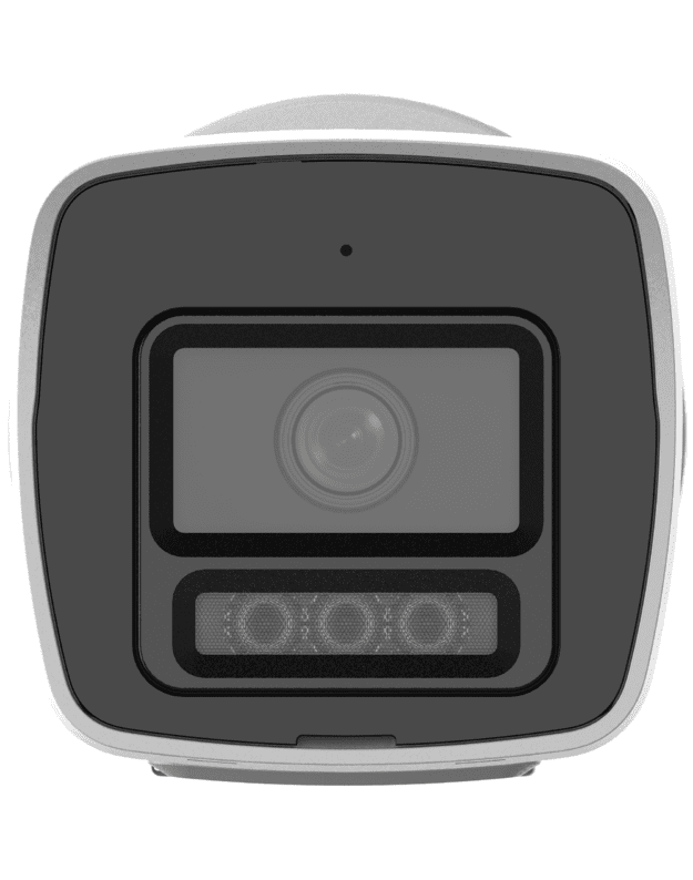 Hikvision bullet DS-2CD1047G2H-LIUF F2.8 (balta, 4 MP, 30 m. IR, 30 m. LED, Hybrid light)