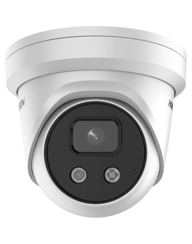 Hikvision dome DS-2CD2346G2-IU F2.8 (balta, 4 MP, 30 m. IR, AcuSense)