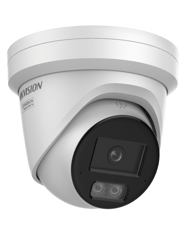 Hikvision Turret DS-2CD2347G3-LI2UY F2.8 (balta, 4MP, ColorVu 3.0, Hybrid Light, IR+LED 30m)