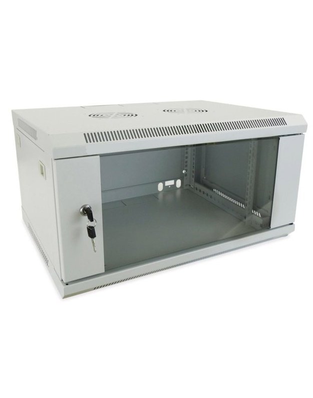 Komutacinė spinta 19   pakabinama 9U 600x450x501mm (pilka, surinkta, IP20) AWM2-6409