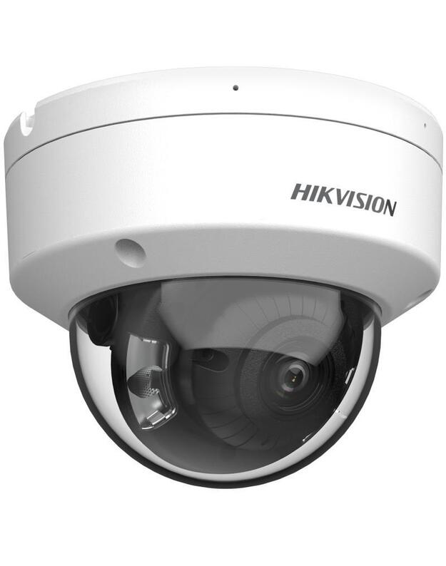 Hikvision dome DS-2CD2187G2-LSU(C) F2.8 (balta, 8 MP, 30 m. LED, ColorVu)