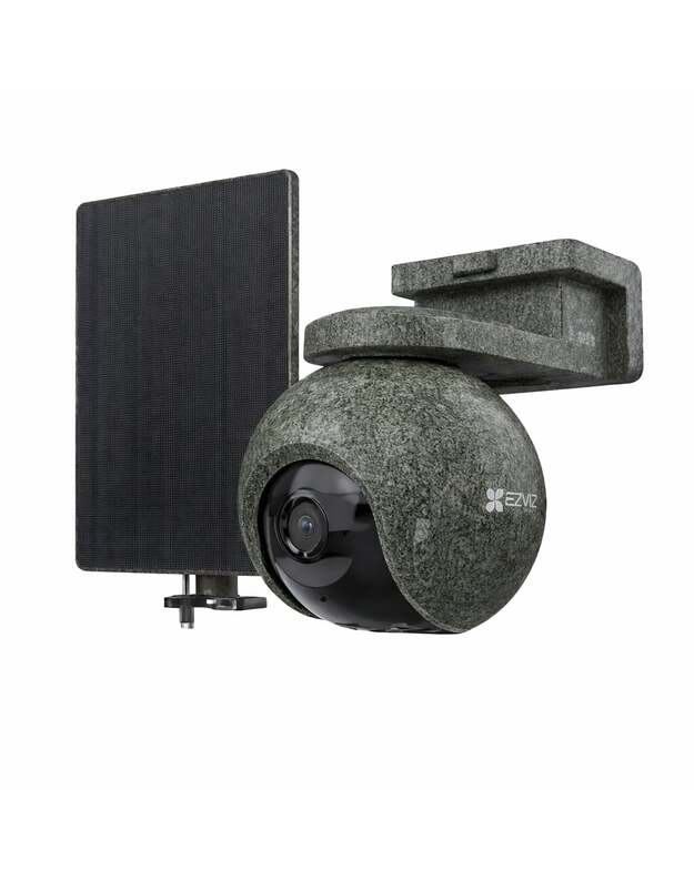 Akumuliatorinė valdoma lauko kamera EZVIZ CS-EB8/SP Ranger su saulės panele komplektas (4G/LTE, WiFi 2.4GHz, 4K, 8MP, 4 mm, IP65)