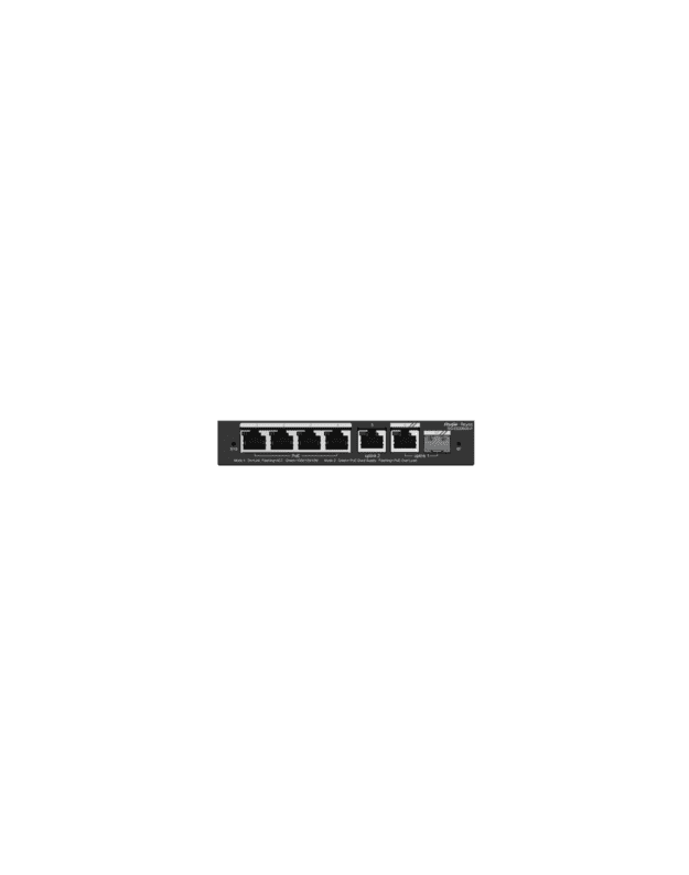 6 prievadų komutatorius Ruijie Reyee RG-ES206GS-P (Valdomas, 4 x PoE+)