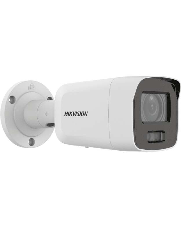 Hikvision bullet DS-2CD2087G2-L F4 (balta, 8 MP, 40 m. LED, AcuSense )