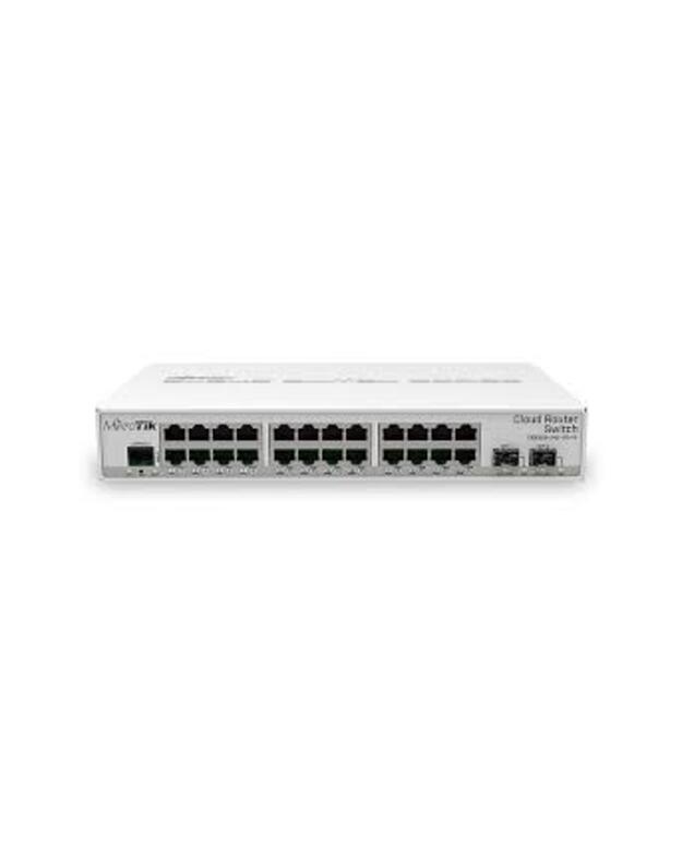 24 prievadų komutatorius MikroTik CSS326-24G-2S+RM 6 