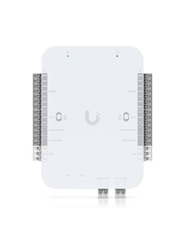 2 durų kontroleris Ubiquiti UA-Retrofit-Hub-2 (Wiegand, OSDP, 12/24V DC, 2x RJ45)