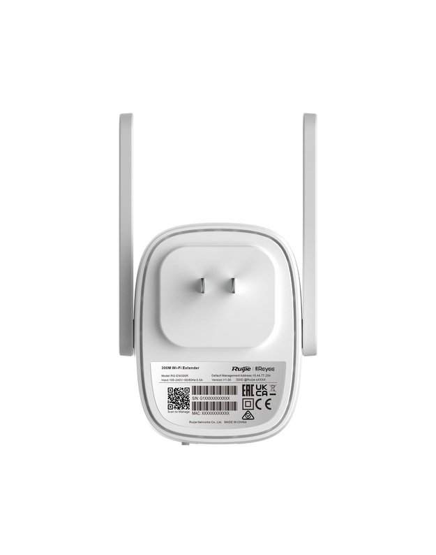 Wi-Fi praplėtėjas Ruijie Reyee RG-EW300R (Wi-Fi 4, 300 Mbps)
