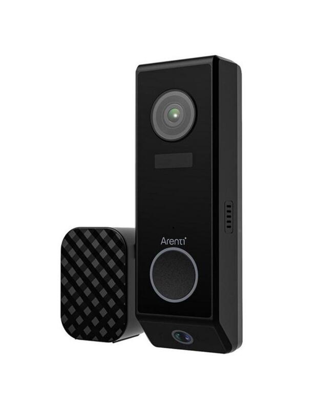 Arenti P10 durų skambutis, dvigubas objektyvas, 3 MP, maitinamas baterijomis