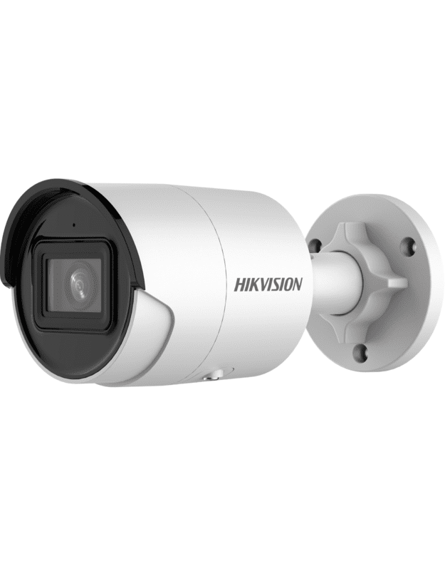 Hikvision bullet DS-2CD2086G2-IU F4 (balta, 8 MP, 40 m. IR, AcuSense)