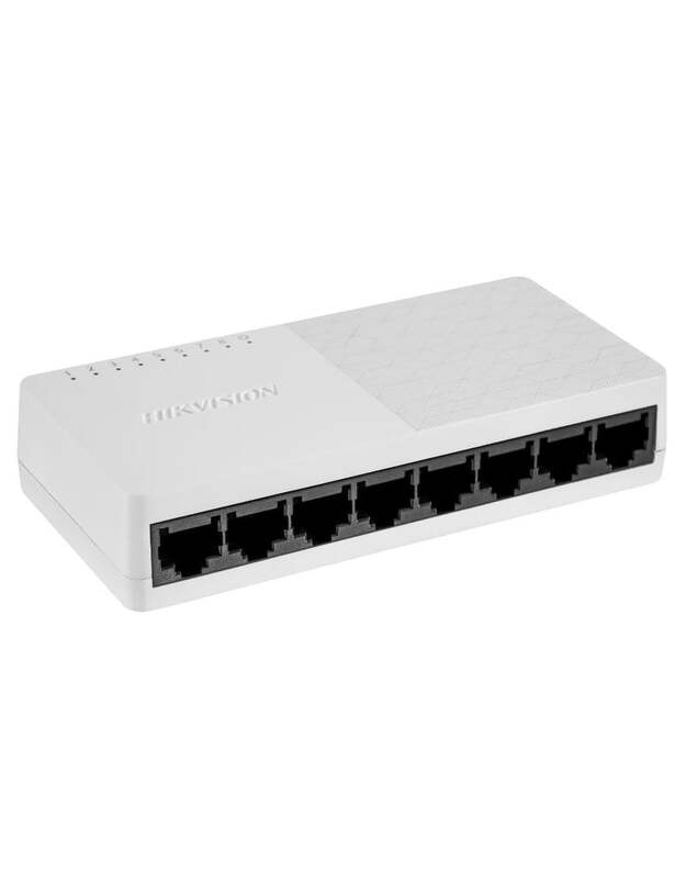 Hikvision 8 prievadų komutatorius DS-3E0508D-O