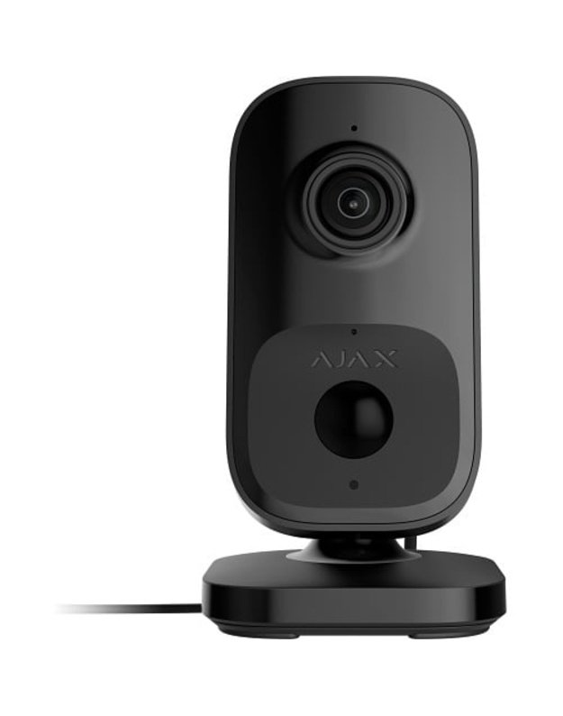 Ajax IndoorCam 111567.303.BL1 (juoda, 4MP, Wi-Fi 2.4GHz, 8m IR, HDR, AI, IP20)