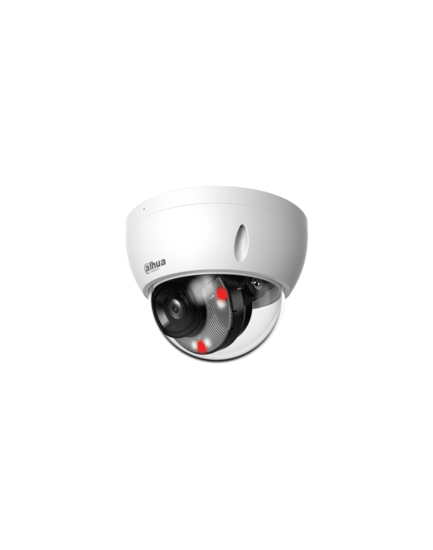 Dahua Dome IPC-HDBW2449E-S-IL-0280B (balta, 4 MP, 95&deg;, IR + LED 30m, Smart Dual Light, IP67, IK10)