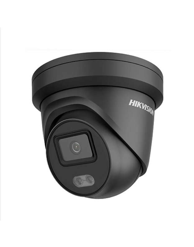 Hikvision dome DS-2CD2347G2-LU F4 (juoda, 4 MP, 30 m. LED, ColorVu)