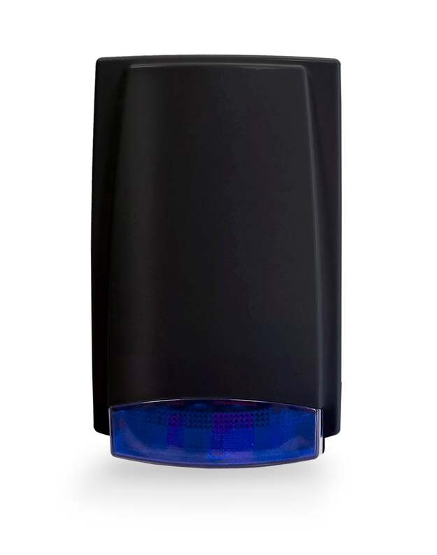 Apsauginė lauko sirena MR300BL (mėlyna, juodas korpusas, be akumuliatoriaus)