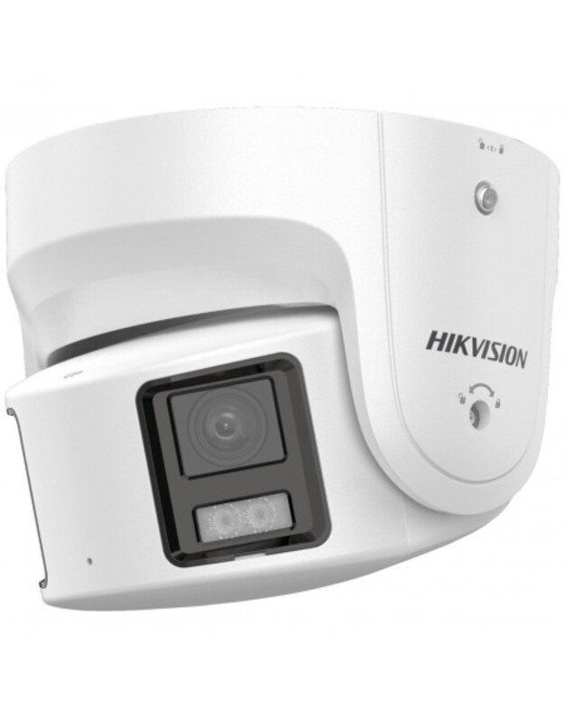 Hikvision dome DS-2CD2387G2P-LSU/SL(C) F4 (balta, 8 MP, 30 m. LED, ColorVu, panoraminė 180&deg;)