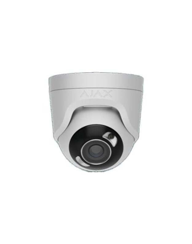 Ajax TurretCam HL 126265.197.WH1 F2.8 (balta, 8MP, 50m IR+LED, Hybrid Light, True WDR, IP65)