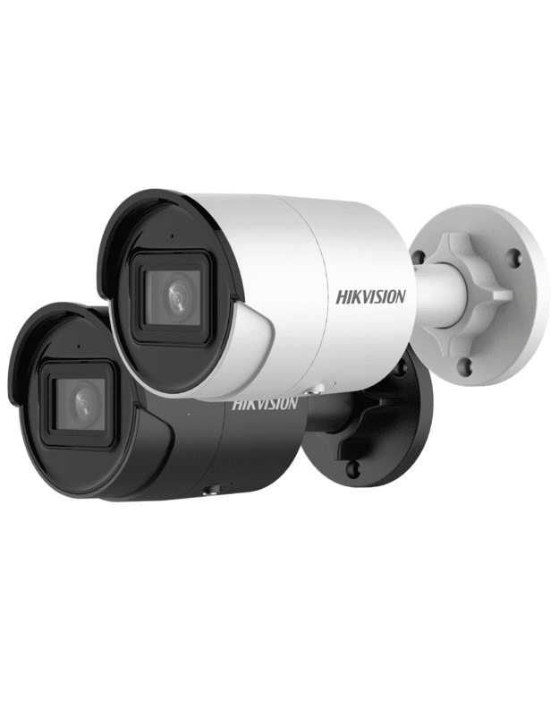 Hikvision bullet DS-2CD2043G2-IU F2.8 (balta, 4 MP, 40 m. IR, AcuSense)