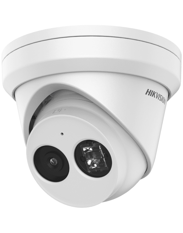 Hikvision dome DS-2CD2343G2-IU F2.8  (balta, 4 MP, 30 m. IR, AcuSense)