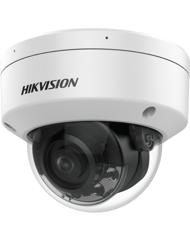 Hikvision dome DS-2CD2187G2H-LISU F2.8 (balta, 8 MP, 30 m. IR  30 m. LED  Hybrid Light)