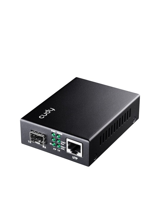 Optinis keitiklis Cudy MC220P (SFP 1.25G, RJ45 PoE, 1000Mbps, full-duplex)