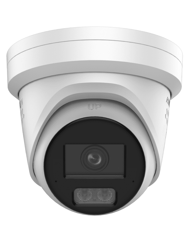 Hikvision Dome DS-2CD2387G3-LIS2UY/SRB F4 (balta, 8MP, Hybrid Light, ColorVu, IR + LED 30m)