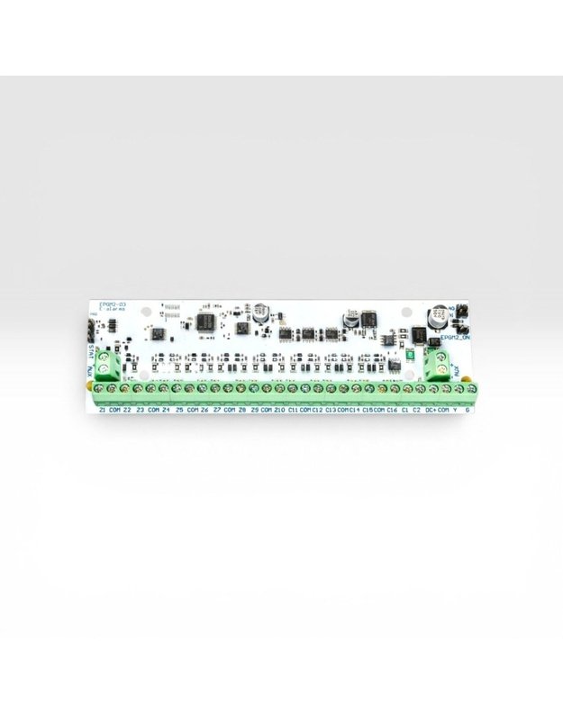 Zonų ir PGM i&scaron;ėjimų i&scaron;plėtimo modulis EPGM2, 16/10 zonų, 2/8 PGM, 10-24V