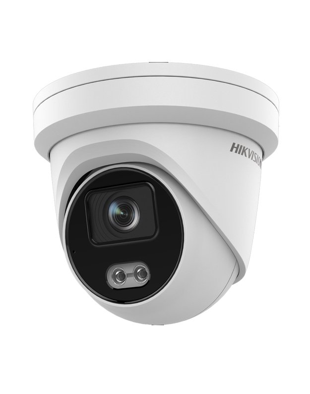 Hikvision dome DS-2CD2347G2H-LIUeF F2.8 (balta, 4 MP, 30 m. IR  30 LED, Hybrid Light)