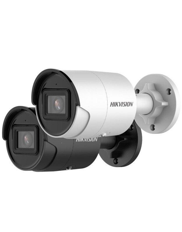 Hikvision bullet DS-2CD2043G2-IU F2.8 (balta, 4 MP, 40 m. IR, AcuSense)