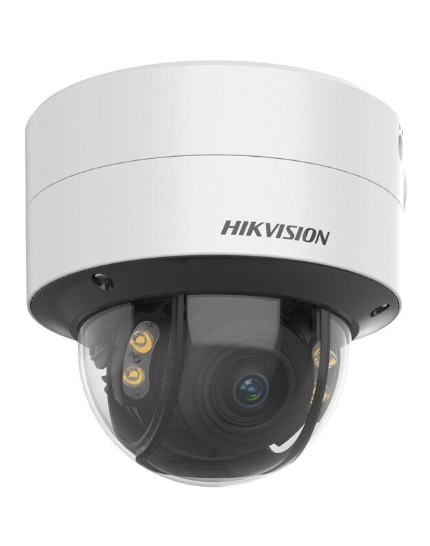 Hikvision dome DS-2CD2747G2-LZS F3.6-9 (balta, 4 MP, 40 m. LED, ColorVu)