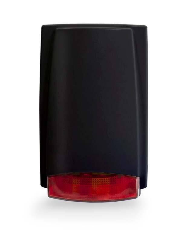 Apsauginė lauko sirena MR300RL (raudona, juodas korpusas, be akumuliatoriaus)