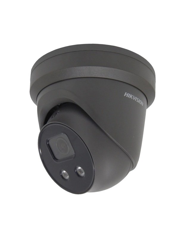 Hikvision dome DS-2CD2346G2-IU F2.8  (juoda, 4 MP, 30 m. IR  AcuSense)