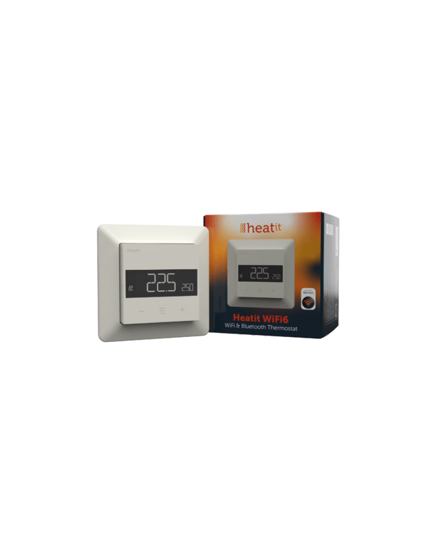Išmanusis termostatas Heatit WiFi6, Baltas RAL 9010