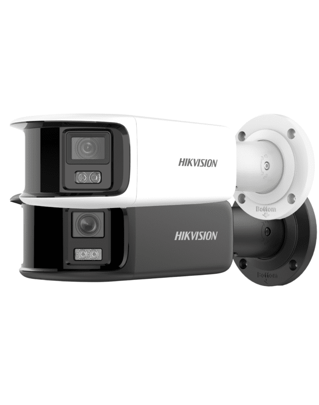 Hikvision bullet DS-2CD2T87G2P-LSU/SL(C)  (balta, 8 MP, 40 m. LED, ColorVu, panoraminė 180&deg;)